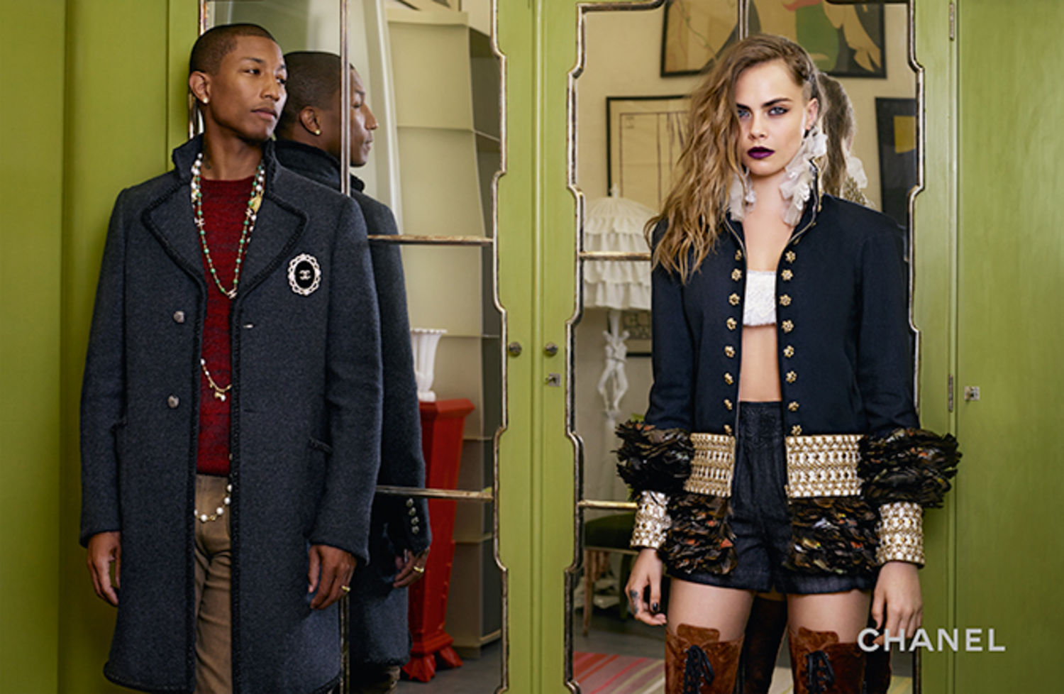 Watch Pharrell Bring Cara Delevingne On Stage To Perform Together